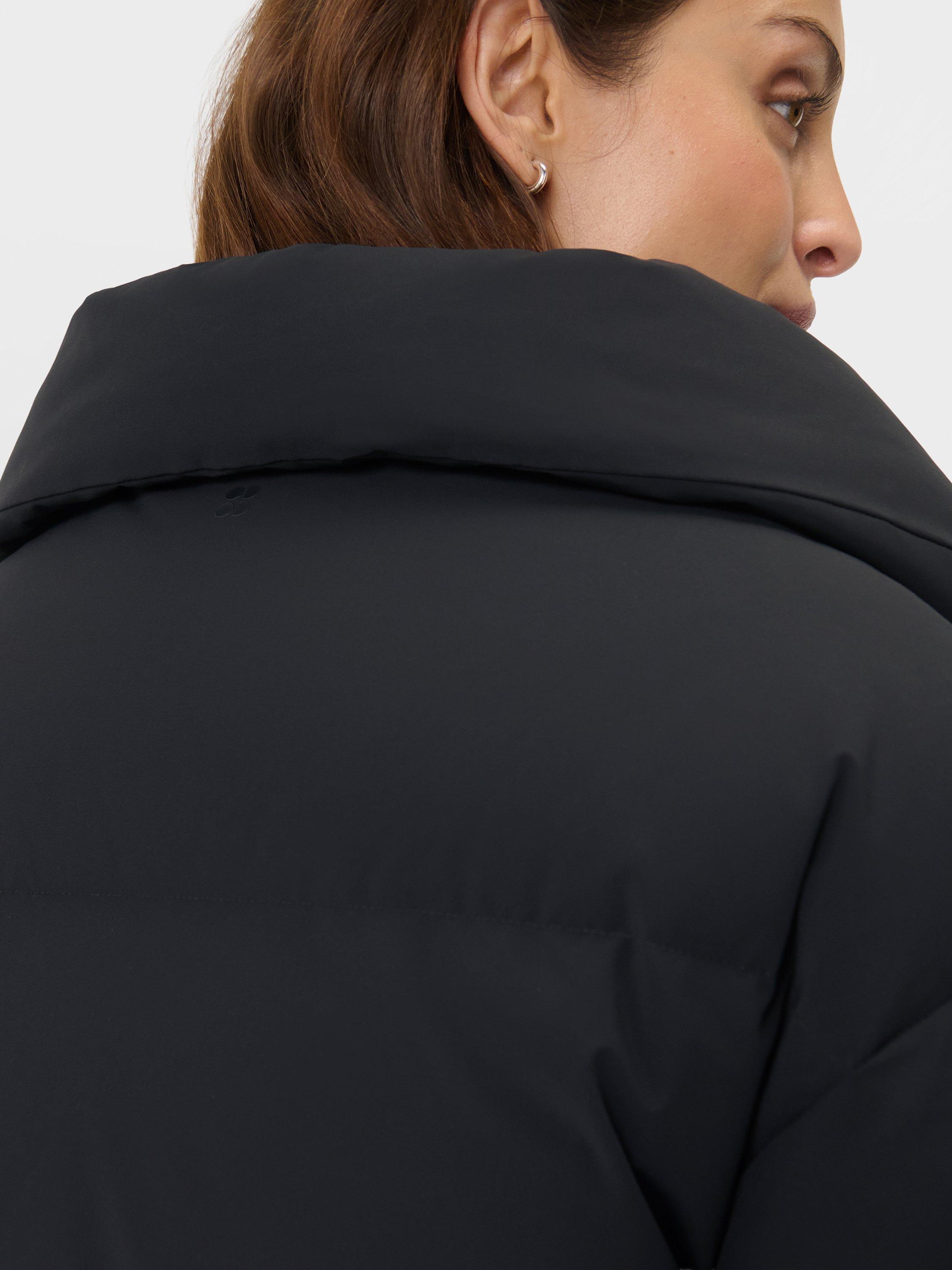Product image 8 of 9, which shows Sweaty Betty Warm Winter Puffer Jacket, Black, XS