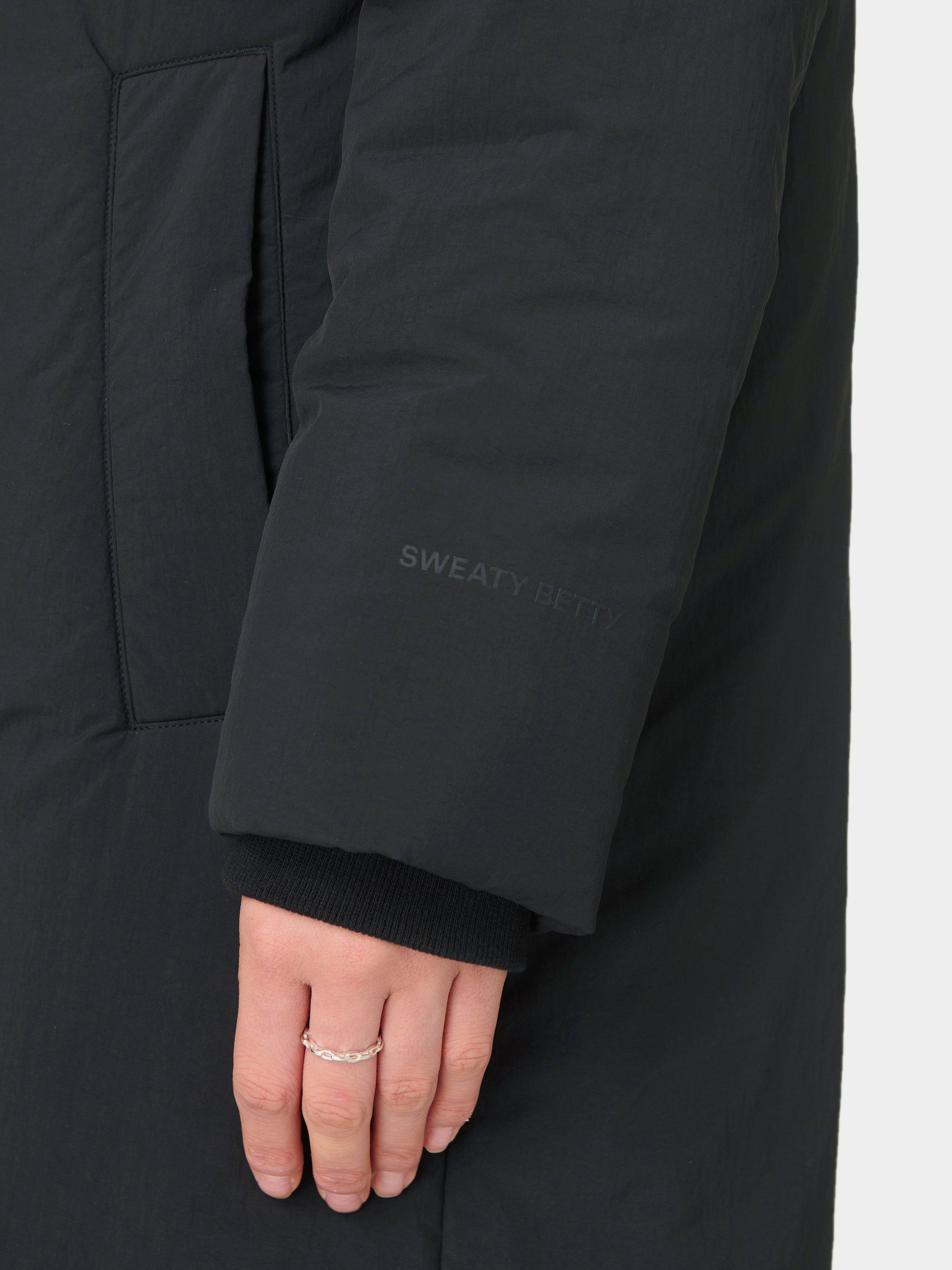 Product image 5 of 6, which shows Sweaty Betty Parka Coat, Black, XS