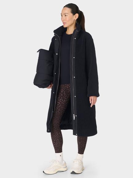 Sweaty Betty Cocoon Coat, Black - view 2, Black
