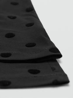 Mango Long Polka Dot Gloves, Black - view 2, Black