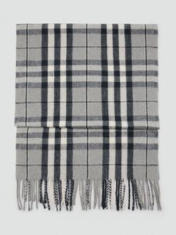 Mango Erica Check Scarf, Grey, Grey