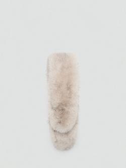 Mango Fluffy Scarf, Light Beige, Light Beige