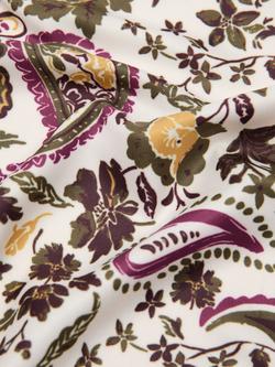 Mango Naia Paisley Square Scarf, Beige/Khaki - view 2, Beige - Khaki