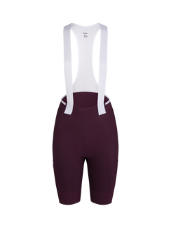 Rapha Women's Brevet Element Cargo Bib Shorts, Purple, Purple