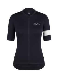 Rapha Core Short Sleeved Zipped Jersey, Black, Black