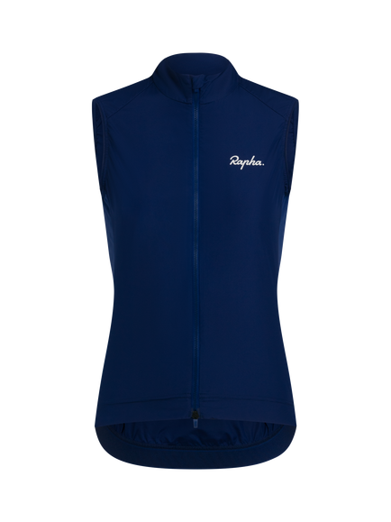 Rapha Core Sleeveless Zipped Gilet, Blue, Blue
