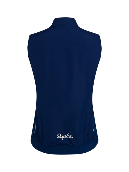 Rapha Core Sleeveless Zipped Gilet, Blue - view 2, Blue