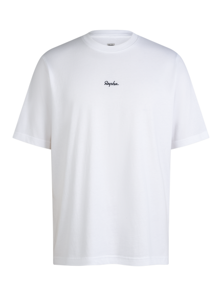 Rapha Cotton Short Sleeve Crew Neck T-Shirt, White, White
