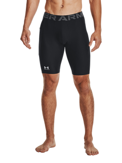 Under Armour Men's HeatGear Shorts, Black/White, Black / / White