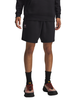 Under Armour Icon Fleece Shorts, Black/White, Black / / White