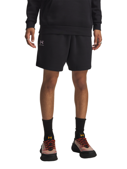 Under Armour Icon Fleece Shorts, Black/White, Black / / White