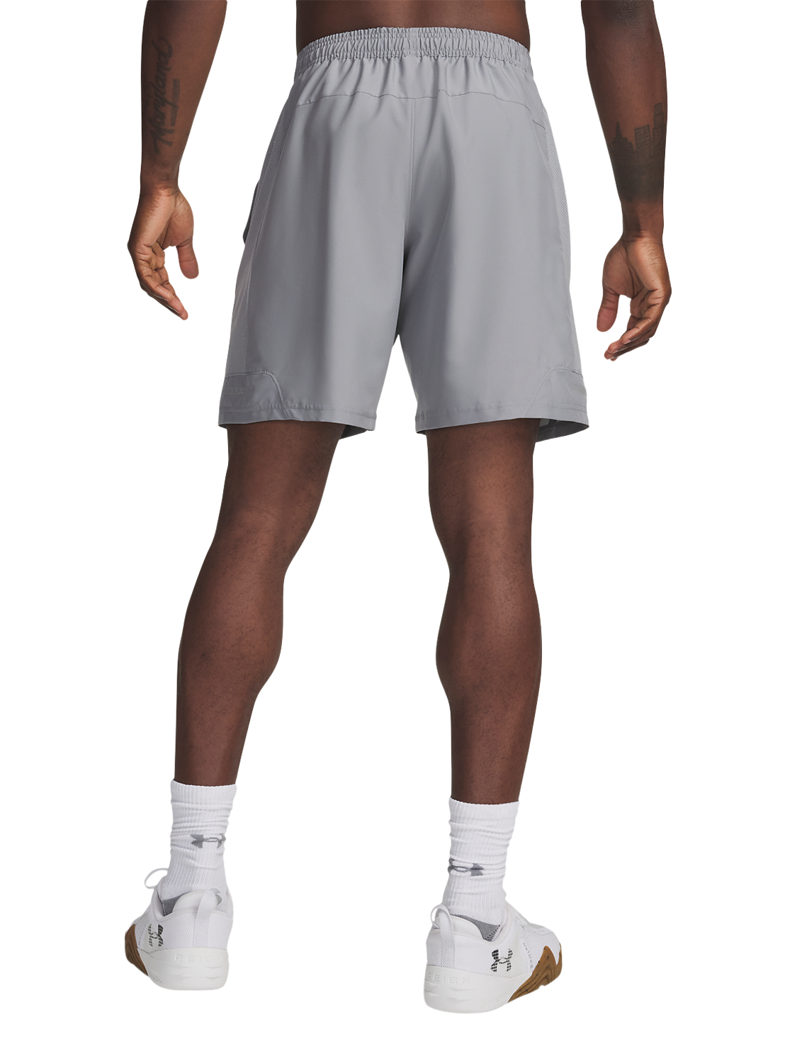 Product image 3 of 3, which shows Under Armour Men's Tech Utility Shorts, Grey, S