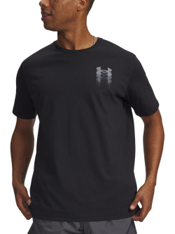 Under Armour Men's Blur Logo T-Shirt, Black, Black / / Titan Gra