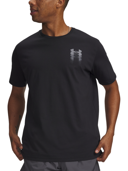 Under Armour Men's Blur Logo T-Shirt, Black, Black / / Titan Gra
