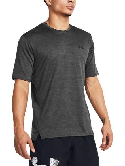 Under Armour Men's Ultra-Breathable Tech Vent Top, Castlerock/Blac, Castlerock / / Blac