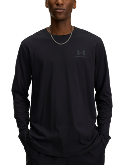 Under Armour Sports Style Long Sleeve Top, Black, Black / / Pitch Gra