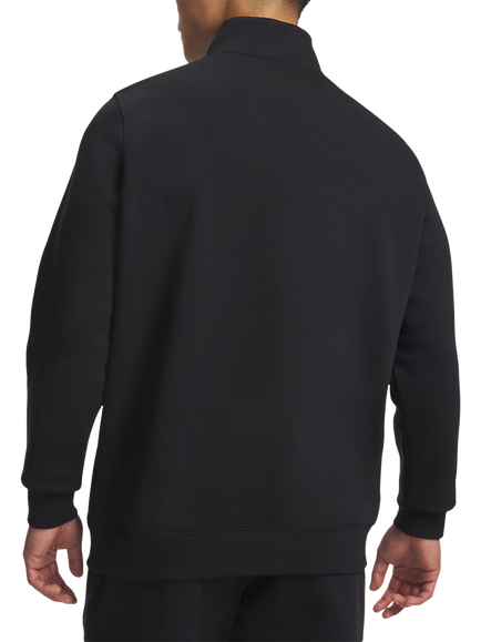 Under Armour Men's Icon Quarter-Zip Fleece Top, Black - view 2, Black