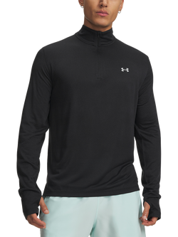 Under Armour Men's Velociti Quarter-Zip Top, Black/Reflectiv, Black / / Reflectiv