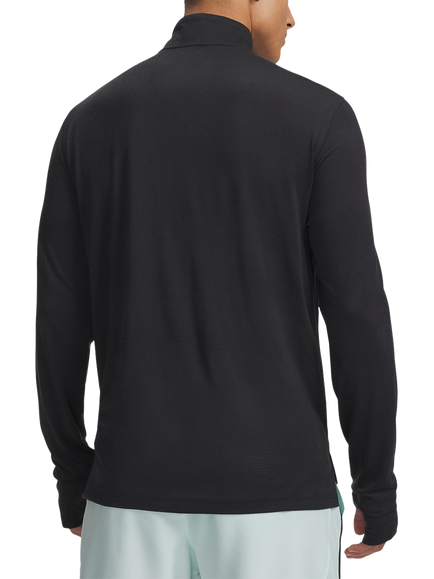 Under Armour Men's Velociti Quarter-Zip Top, Black/Reflectiv - view 2, Black / / Reflectiv