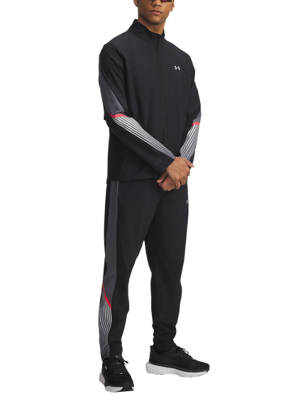 Under Armour Men's Velocity Water Repellent Track Pants, Black/Castlerock, Black/Castlerock