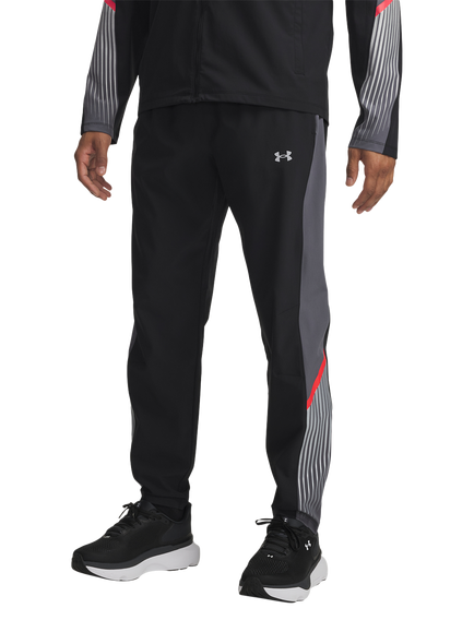 Under Armour Men's Velocity Water Repellent Track Pants, Black/Castlerock - view 2, Black/Castlerock