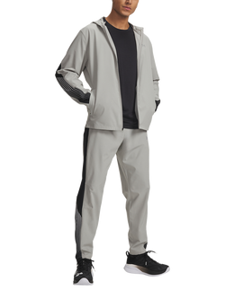 Under Armour Men's Velociti Storm Track Pants, Titanium/Black/R, Titanium/Black/R