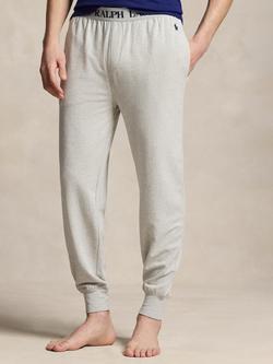 Ralph Lauren Stretch Cotton Jersey Lounge Trousers, Grey Mid, Grey Mid