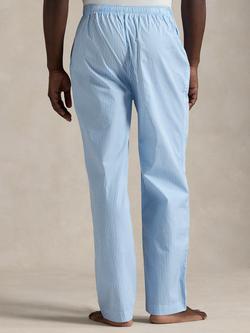 Ralph Lauren Cotton Stripe Pyjama Trousers, Blue Sky - view 2, Blue Sky