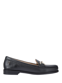 Carvela Snap Leather Loafers, Black Black, Black Black