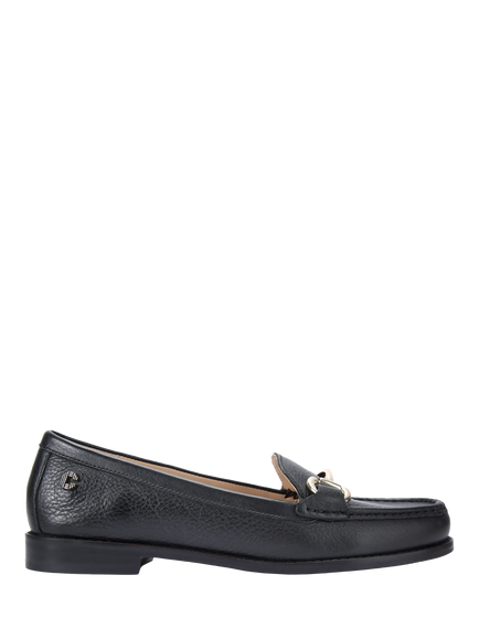 Carvela Snap Leather Loafers, Black, Black