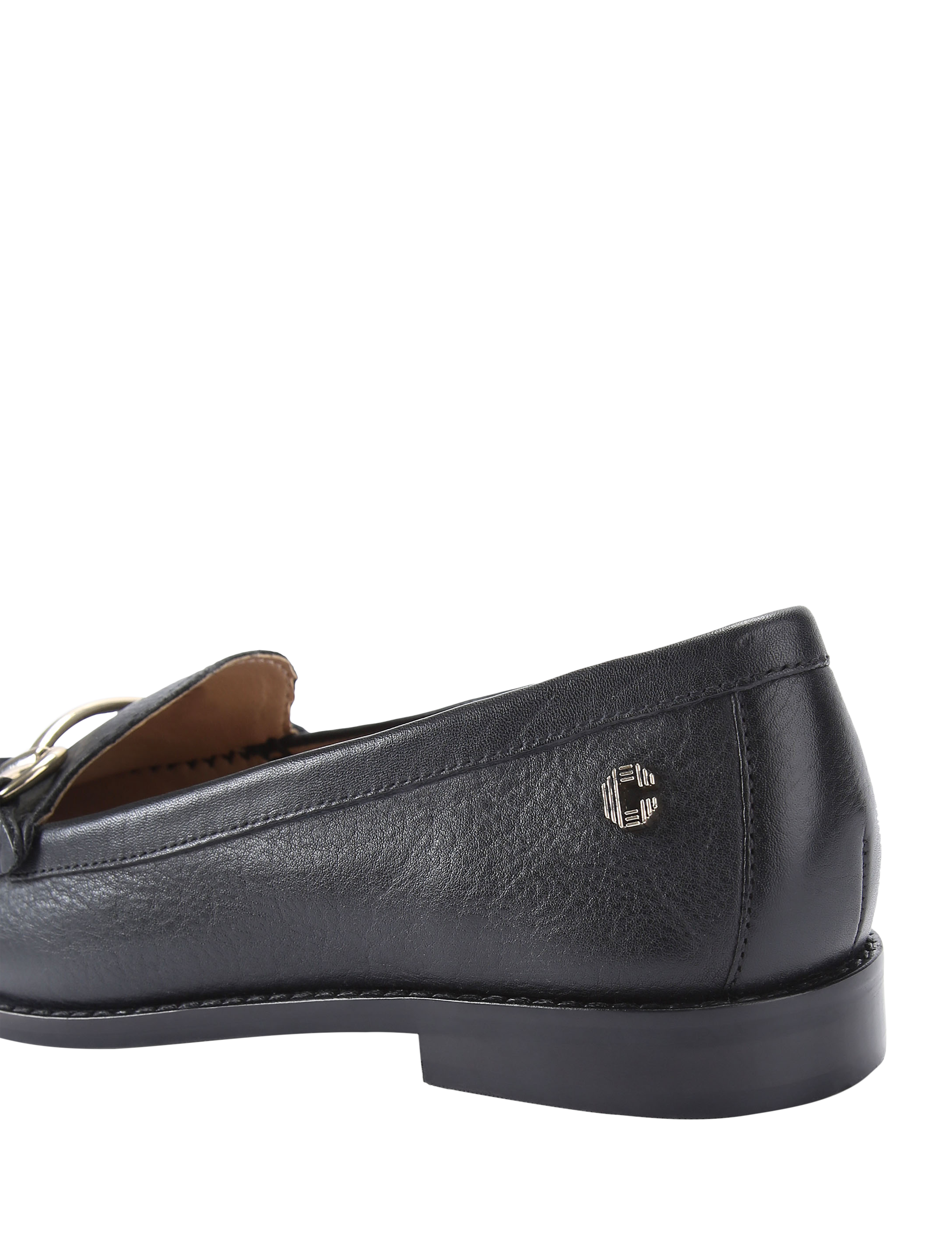 Product image 4 of 5, which shows Carvela Snap Leather Loafers, Black Black, 3