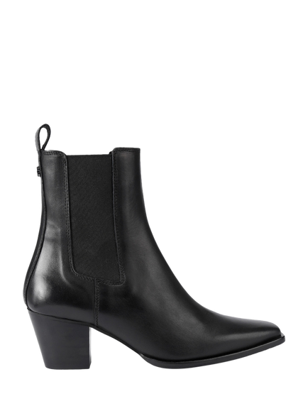Carvela Riva Leather Chelsea Ankle Boots, Black, Black