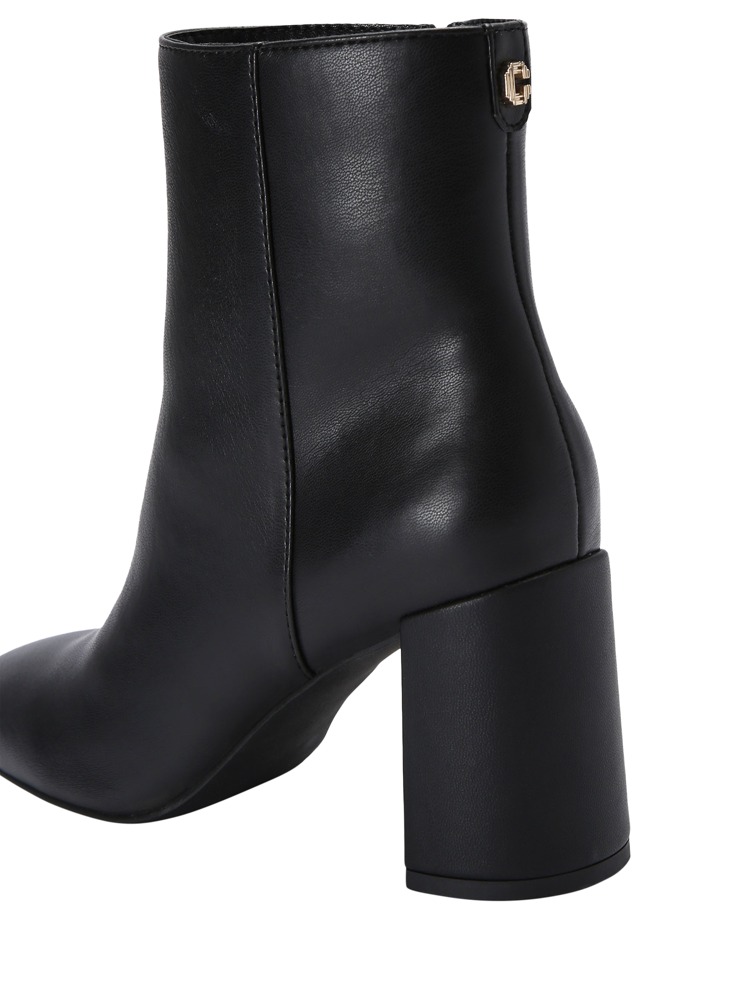 Product image 4 of 5, which shows Carvela Willow Faux Leather Ankle Boots, Black, 3