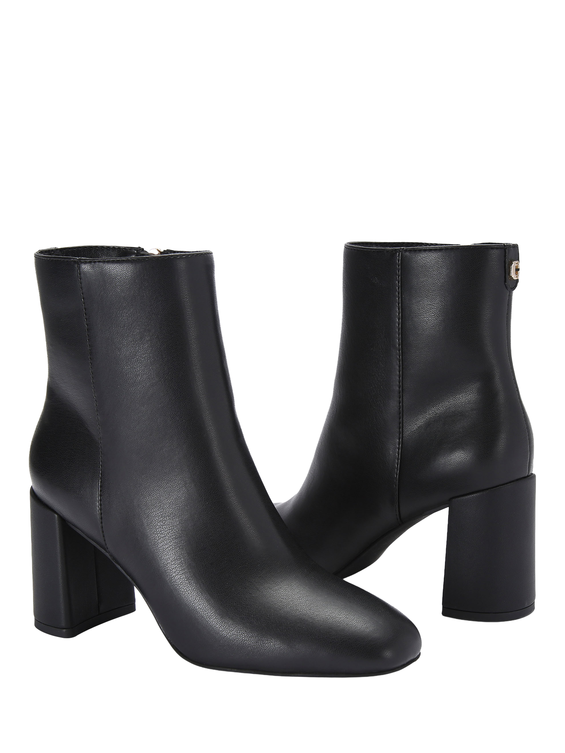 Product image 5 of 5, which shows Carvela Willow Faux Leather Ankle Boots, Black, 3