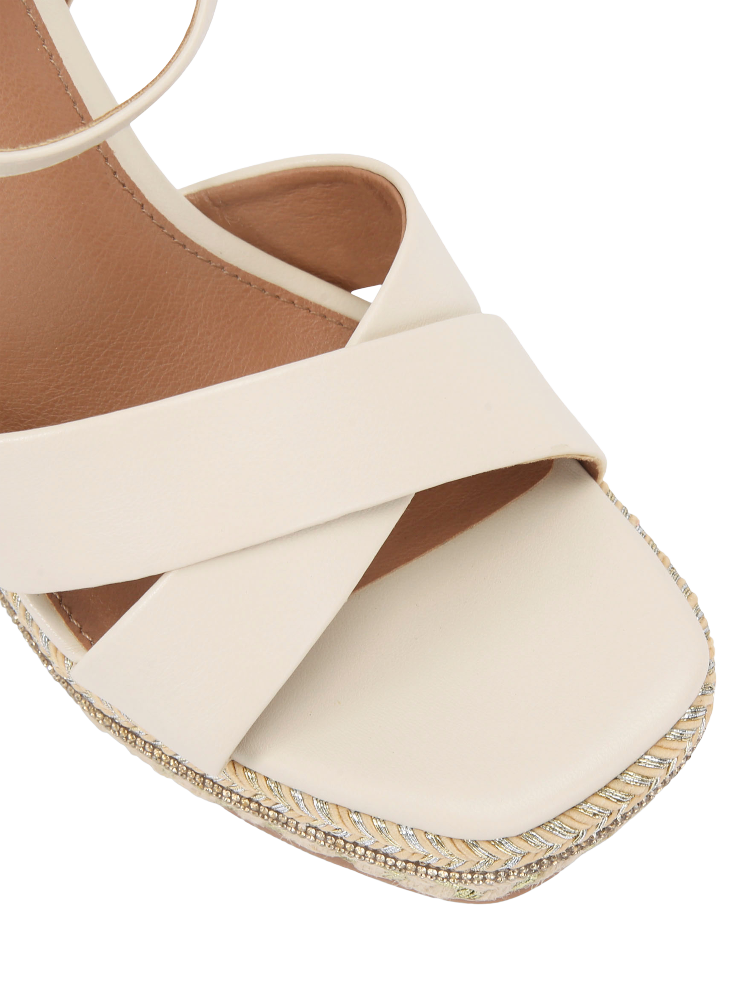 Product image 5 of 5, which shows Carvela Fascino Wedge Sandal, Natural Putty, 3