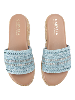 Carvela Cloud Mule Sandals, Blue - view 2, Blue