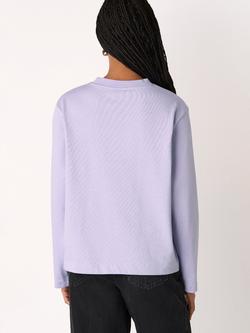 Whistles Long Sleeve Jersey Top - view 2, Lilac