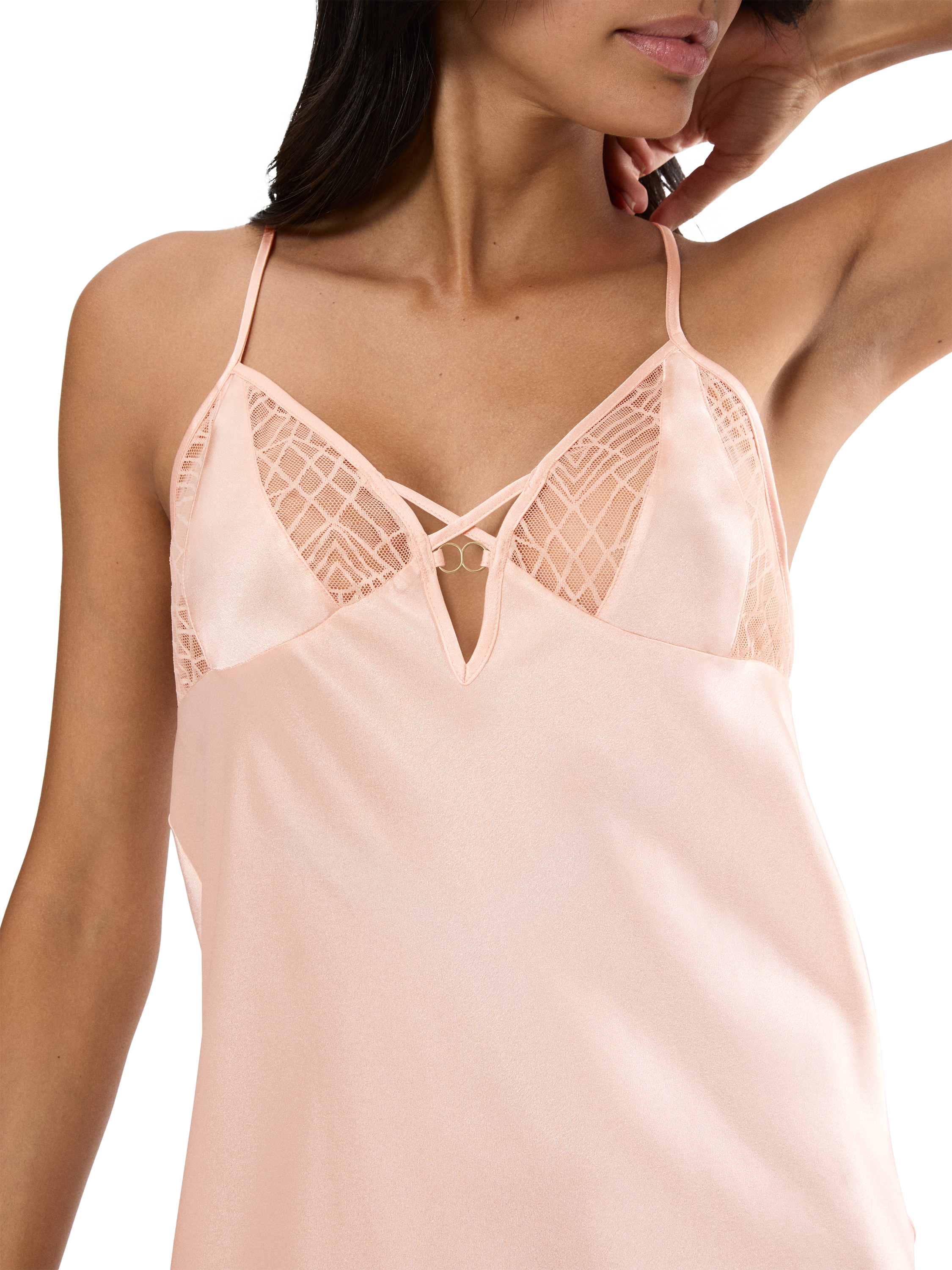 Product image 3 of 4, which shows Triumph A Weekend to Remember Nightdress, Porcelain, 8