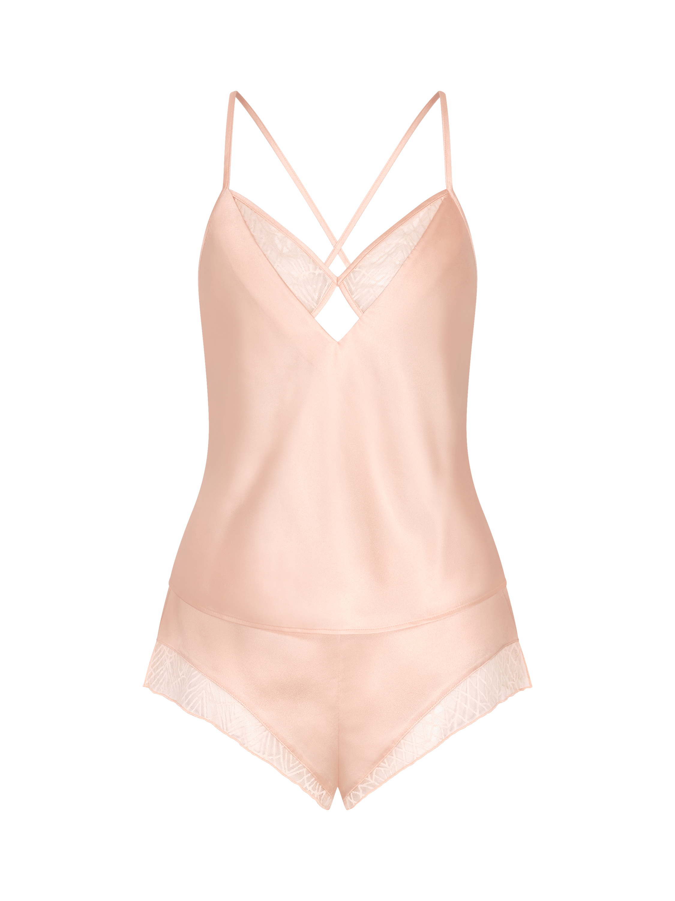 Product image 5 of 5, which shows Triumph A Weekend to Remember Shorts & Camisole Set, Porcelain, 8