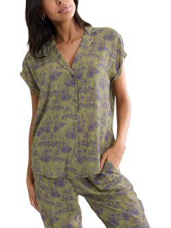 Triumph Boyfriend Fit Pyjama Set, Green, Green