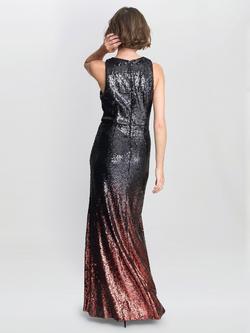 Gina Bacconi Tallulah Sequin Sleeveless Mermaid Maxi Dress - view 2, Black