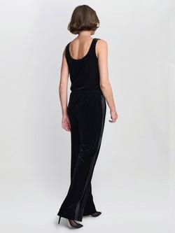 Gina Bacconi Tania Velvet Tailored Trousers - view 2, Black