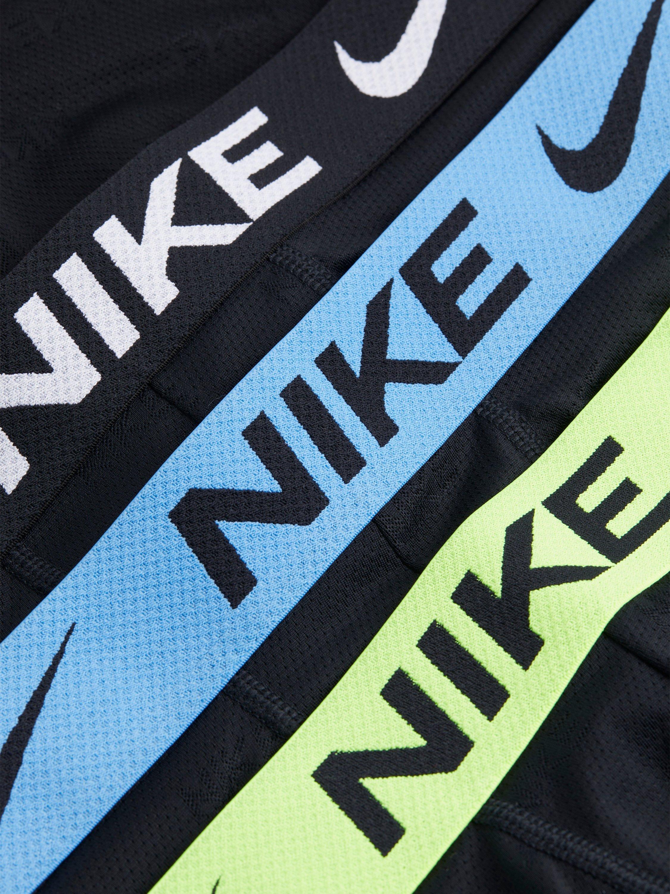 Product image 3 of 3, which shows Nike Logo Trunks, Pack of 3, Black, S