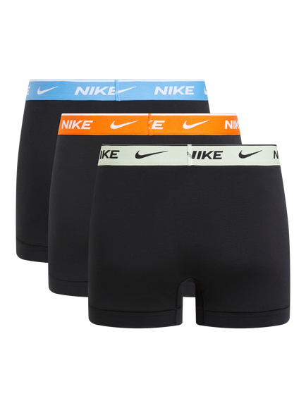 Nike Logo Cotton Blend Trunks, Pack of 3 - view 2, Black