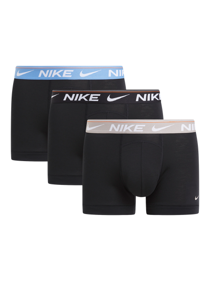 Nike Logo Trunks, Pack of 3, Black