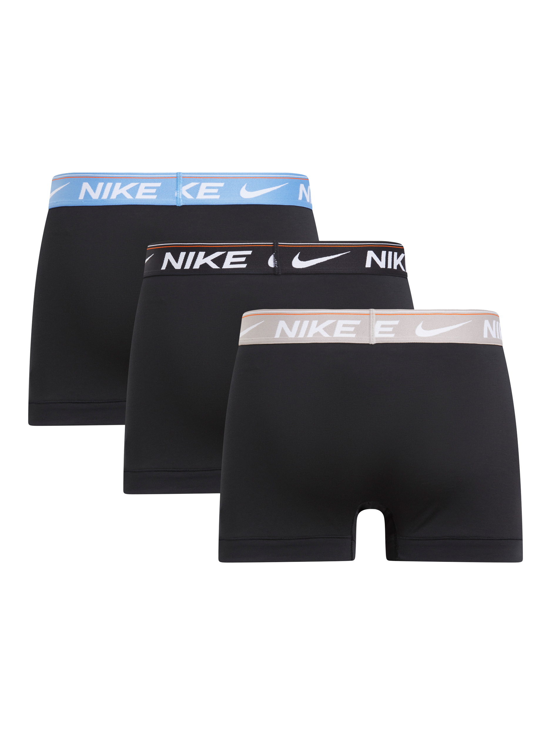 Product image 2 of 2, which shows Nike Logo Trunks, Pack of 3, Black, S