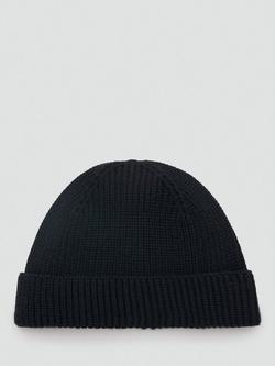 Mango Rib Knit Cap, Navy