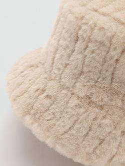 Mango Chessy Bucket Hat - view 2, Light Beige