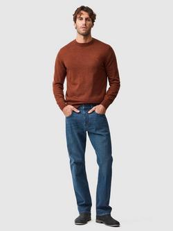 Rodd & Gunn Kurow Regular Fit Jeans, Mid Blue - view 2, Mid Blue