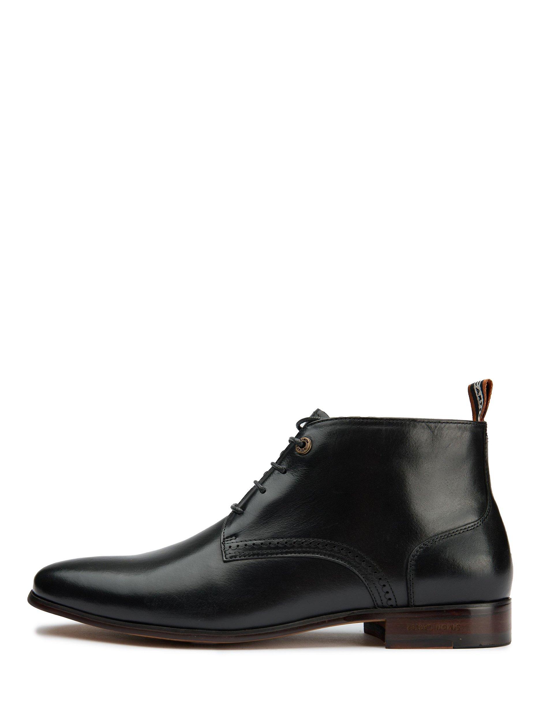 Product image 6 of 6, which shows Simon Carter Boyce Leather Chukka Boots, Black, 7